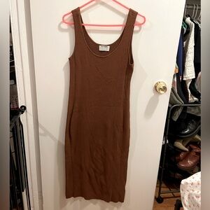 Old Navy Sleeveless Tank Midi Rib-Knit Fitted Sweater Dress